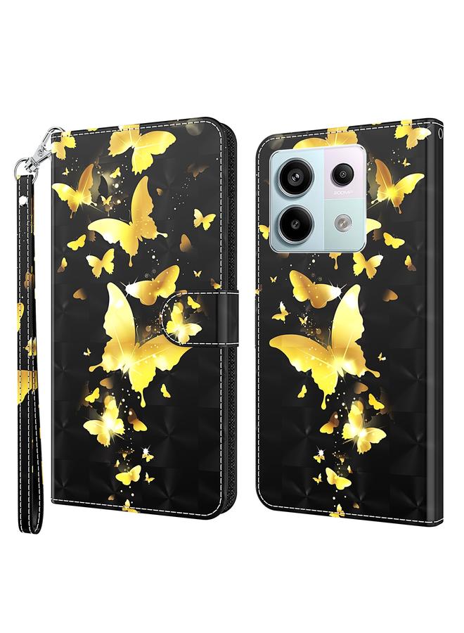 Case For Xiaomi Redmi Note 13 Pro 5G 3D Painting Pattern Flip Leather Phone Case