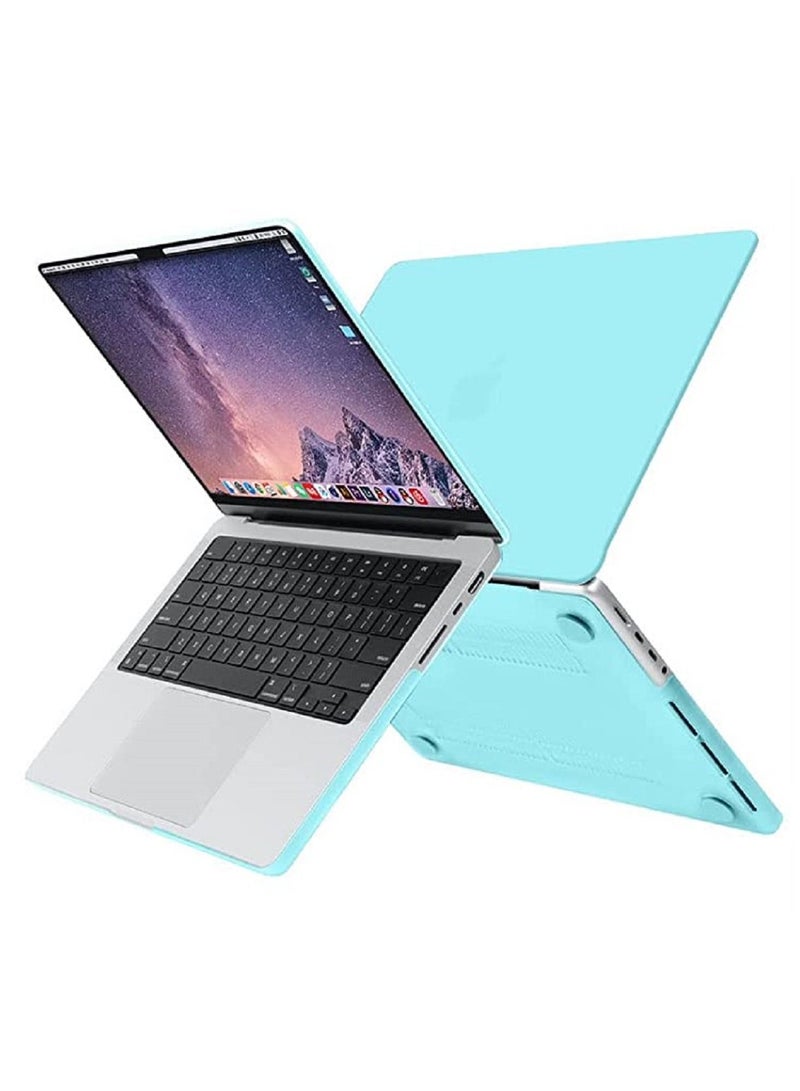 AMM Hard Shell Case with US Layout English Keypad Cover and Screen Protector Compatible for MacBook Pro 14-Inch 2021 2022 Release A2442 M1 Pro M1 Max with Liquid Retina XDR Display Touch ID Turquoise - Image 4