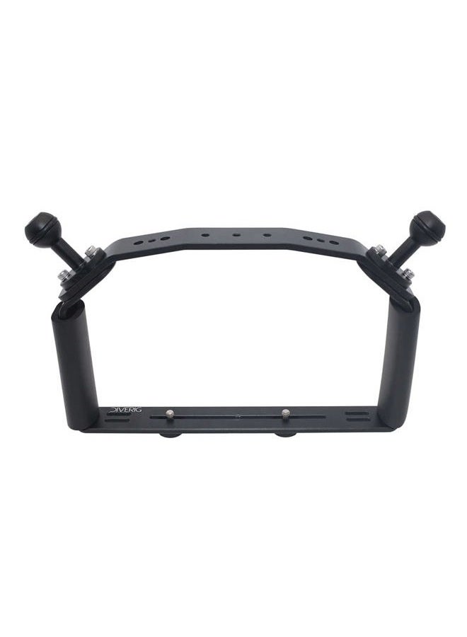 nitescuba Underwater Handle Tray Bracket Aluminum Alloy Dual Handheld Video Light Stabilizer Tray for Camera housing，Handle Grip for gopro Set up Works for Hero 10,Action Camera - Image 5