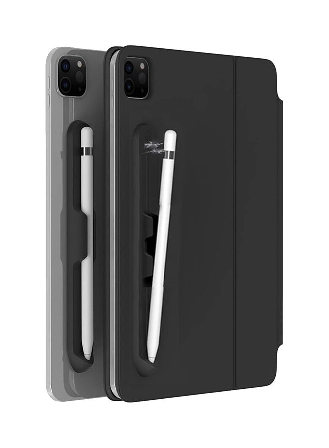 كوانتوم 3 قطع من أغطية أقلام الرصاص المصنوعة من السيليكون، حامل أقلام مغناطيسي من السيليكون، ملحقات تنظيم حامل الجهاز اللوحي المقاوم للسقوط لأقلام اللمس الخاصة بجهاز iPad (أسود) - Image 5