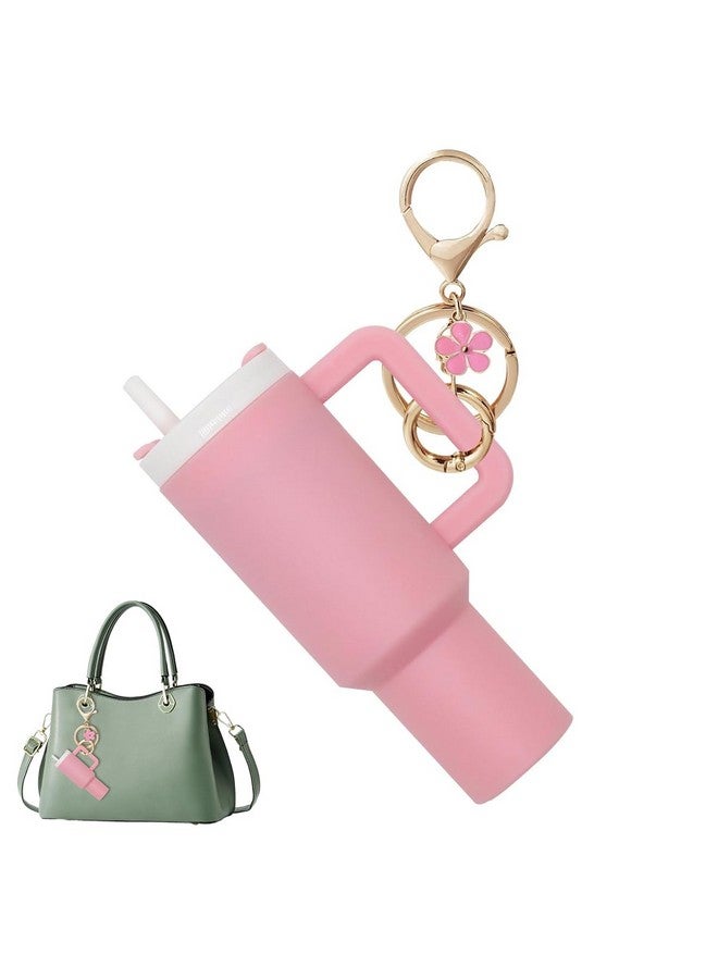 HASTHIP¬Æ Mini Keychain Accessories for Stanley Cup, Cute Keychain Charms for Women Purse Handbag, Girls Christamas Gifts Valentine's Day Gifts (Pink) - Image 1