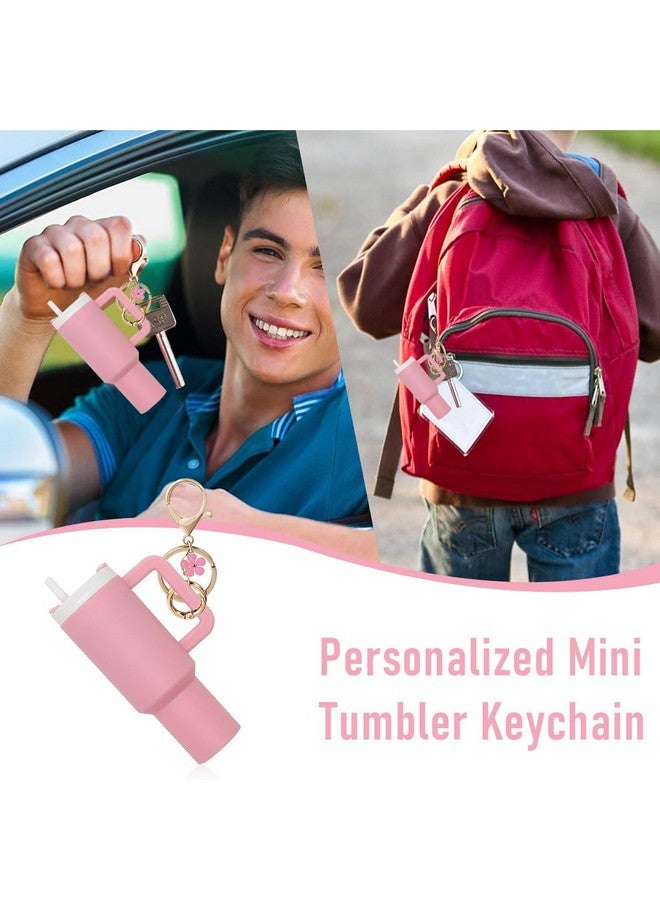 HASTHIP¬Æ Mini Keychain Accessories for Stanley Cup, Cute Keychain Charms for Women Purse Handbag, Girls Christamas Gifts Valentine's Day Gifts (Pink) - Image 5