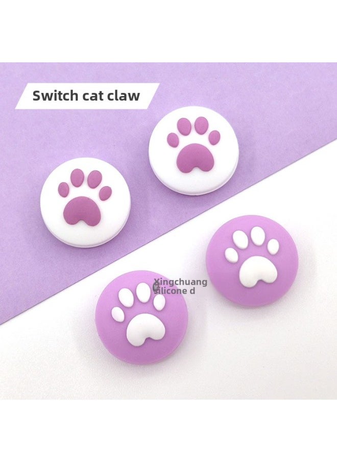 Generic Switch Cherry Blossom Rocker Cap Gamepad Non-slip Key Cap NS Lite Heart-shaped Cat Claw Rocker Cap-Product Color:switch-M  - Image 3
