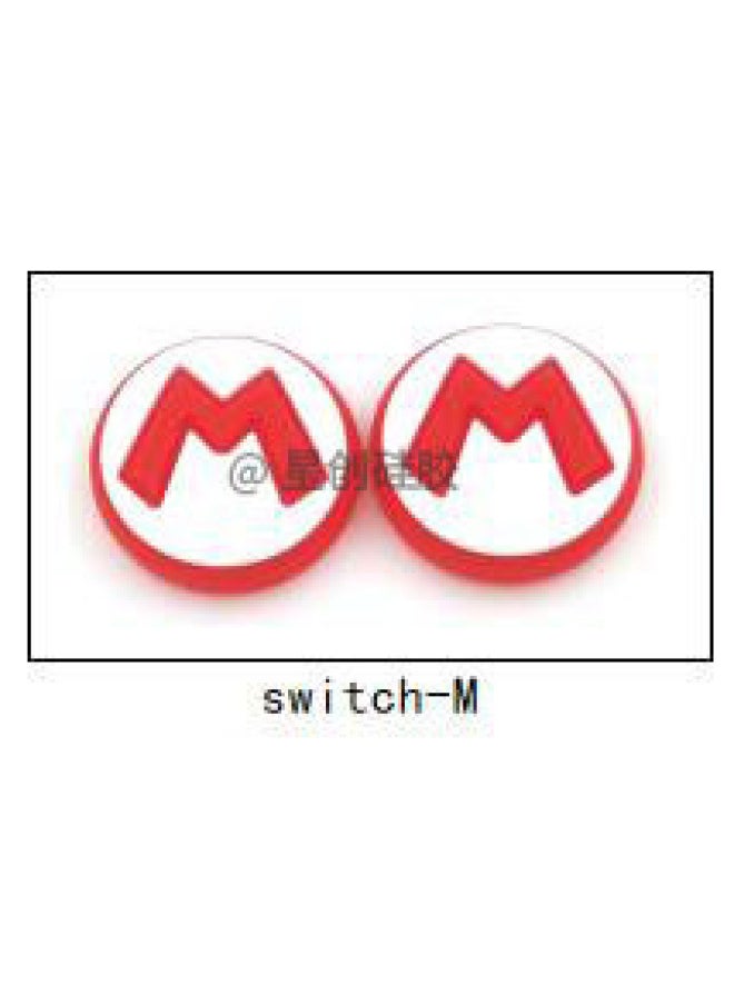 Generic Switch Cherry Blossom Rocker Cap Gamepad Non-slip Key Cap NS Lite Heart-shaped Cat Claw Rocker Cap-Product Color:switch-M  - Image 1