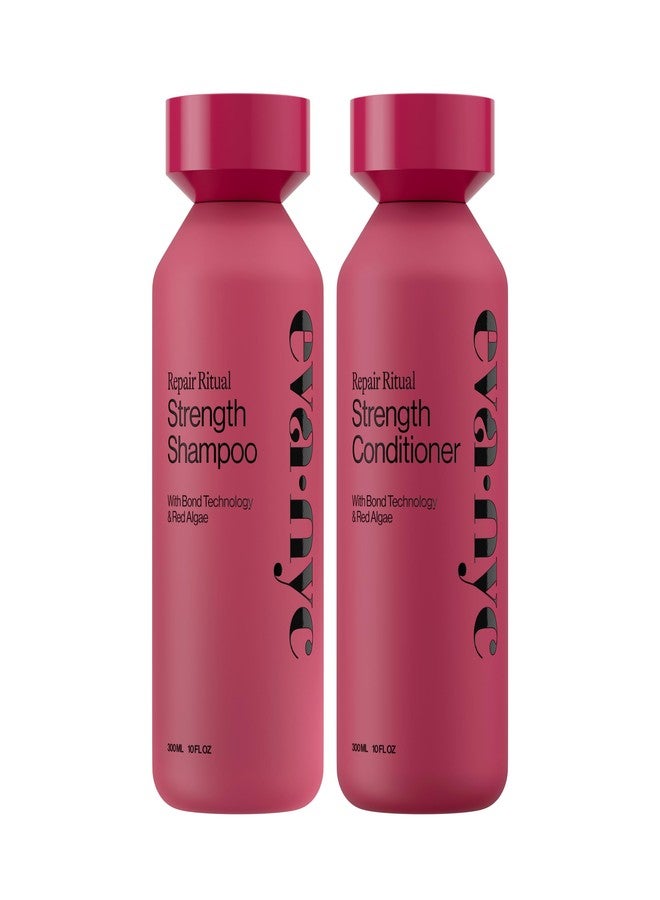 Eva NYC Ritual Repair Shampoo and Conditioner Set - Protect and Strengthen Dry, Damaged Hair with Bond Technology + Red Algae - Reduce Breakage - Orange Zest + Sage Scent - 10 fl oz (Pack of 2) - Image 1