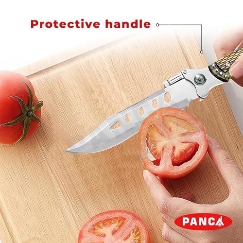 PANCA Professional Chef Knife | High-Carbon Stainless Steel Multipurpose Kitchen Knife for Cutting Vegetables, Fruits & Meat | Durable Sharp Blade with Ergonomic Handle - Image 5