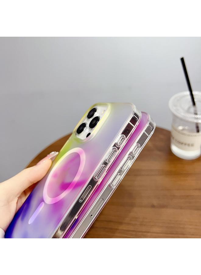 زبون جراب لهاتف iPhone 13 Pro Max جراب هاتف MagSafe PC Hybrid TPU متدرج اللون - Image 3