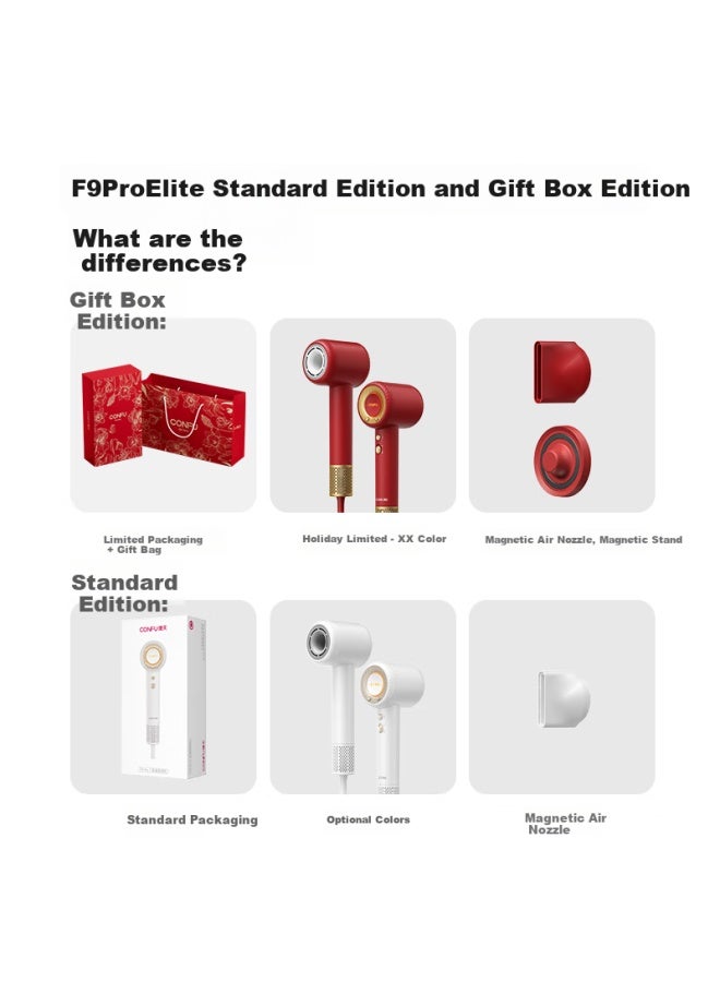 Confu High-speed Hair Dryer 5 Billion Plasma Home Use High Power Strong Wind F9proelite Wedding Gift Box - Image 2