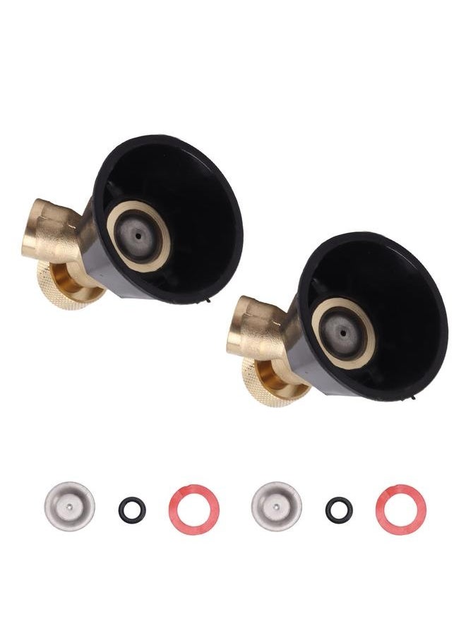 NIBEMINENT - 2 Set Adjustable Misting Nozzle Copper Plastic Big Fog Fine Mist Water Atomizing Spray Sprinkler - Image 1