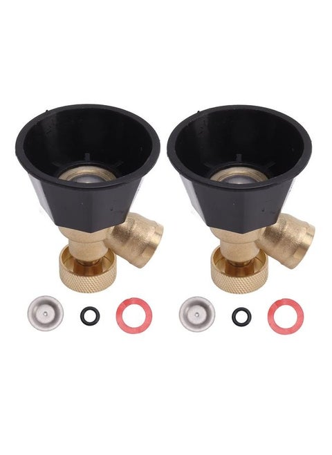 2 Set Adjustable Misting Nozzle Copper Plastic Big Fog Fine Mist Water Atomizing Spray Sprinkler