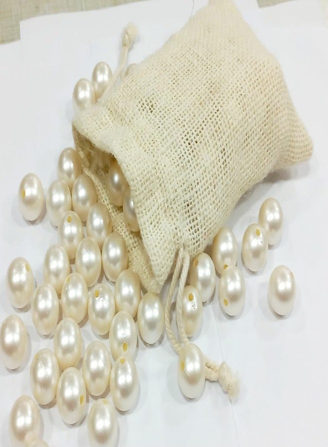 OMX Jute Potli Gift Bags Jewelry Pouches with Drawstring for Birthday, Party, Wedding Favors, Size 6 inch x 4 Inch (25 PC, Natural) - Image 5