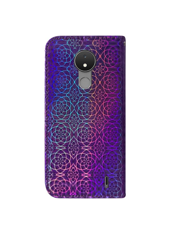 S-TOP Case For Nokia C21 Colorful Magnetic Buckle Leather Phone Case - Image 3