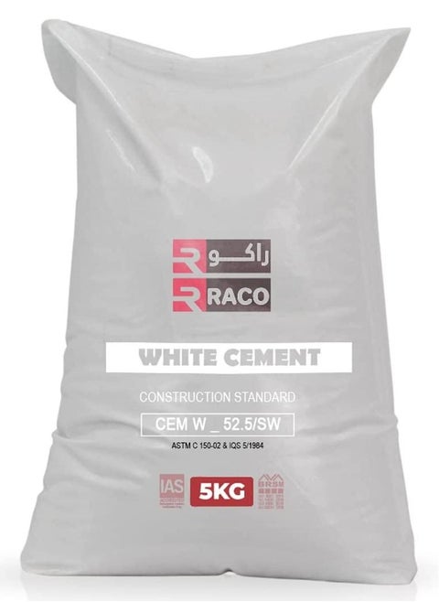 White Cement Powder for Crack Filling and Universal Adhesive Repair Construction Works, Art, and Craft Projects Home Waterproof Bathroom & Tiles 5KG