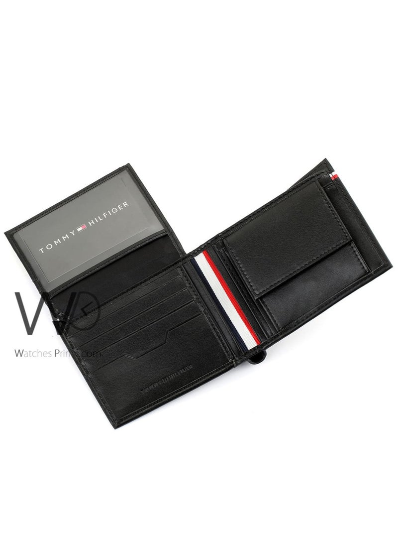 Tommy Icons Tommy Hilfiger Men's Purse Natural Black Leather - Image 4