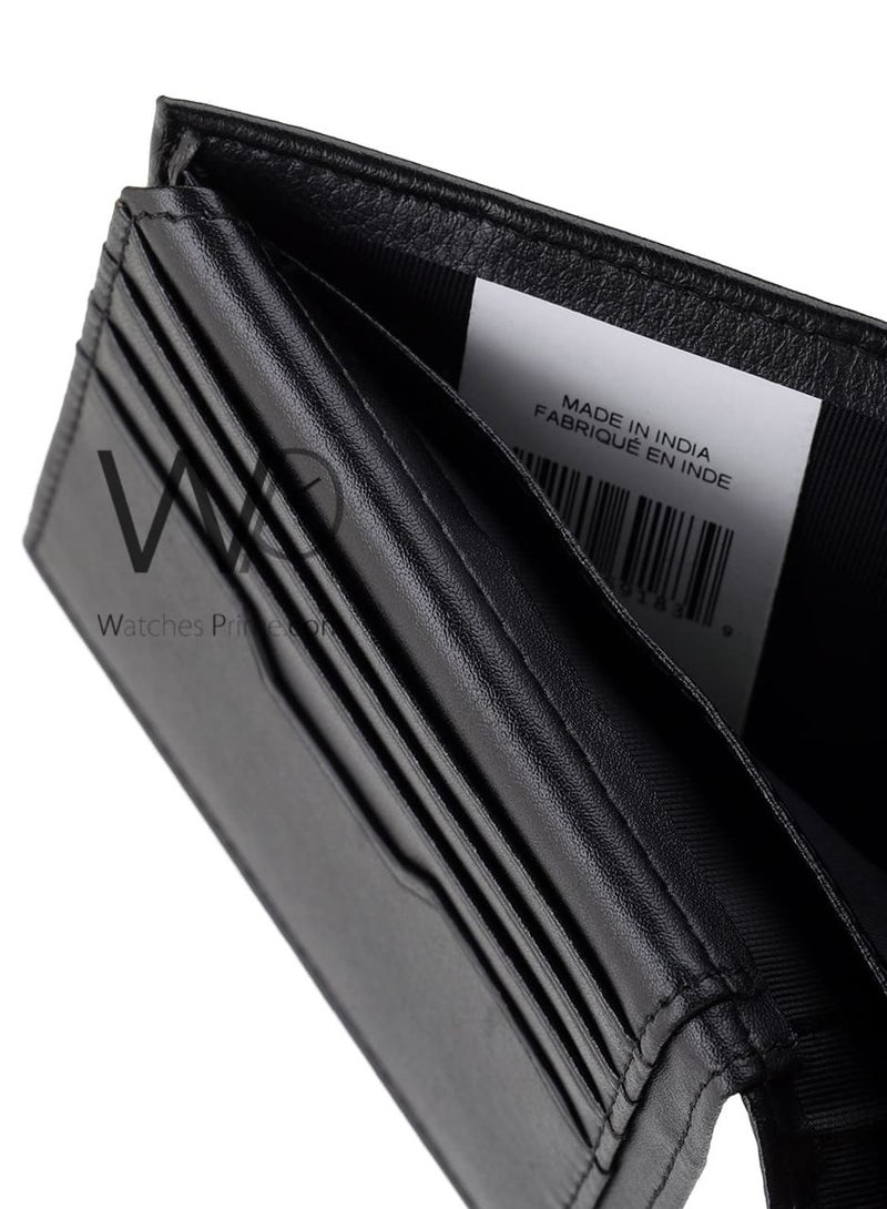 Tommy Icons Tommy Hilfiger Men's Purse Natural Black Leather - Image 5