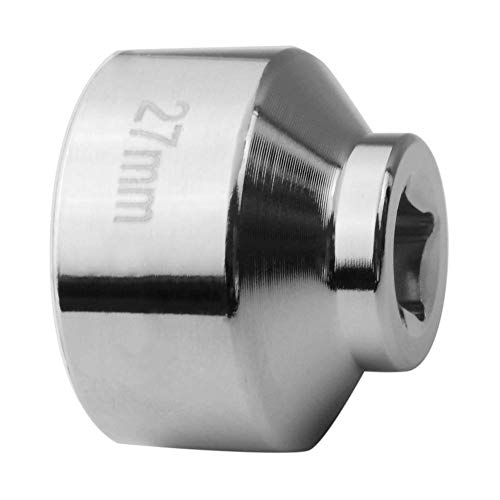 Ibetter 27mm 6-Point Socket, Low Profile Oil Filter Wrenc, 3/8" Drive Heavy Duty Oil Filter Cap Removal Tool For Mercedes-Benz A-Class,Ford,Renault,Nissan,Dodge,Hyundai,Kia,Mini,Fiat. (Silver) - Image 5