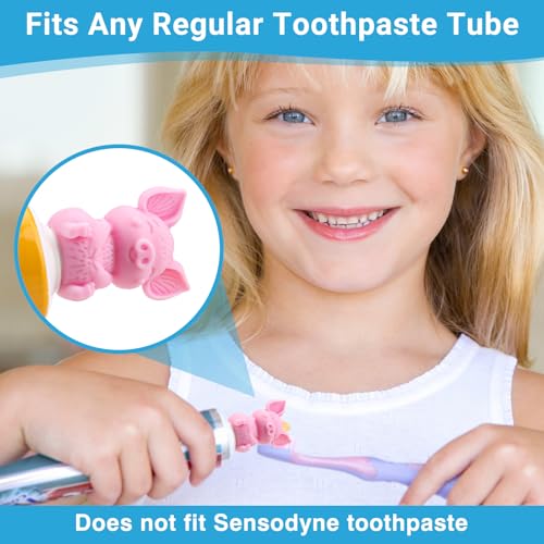 Tilcare Self-Closing Toothpaste Caps by Tilcare - No Waste Cap Dispensers for Kids Bathroom - Mess-Free Toothpaste Lids - Easy to Use, Food Grade Silicone and BPA-Free Toppers - Image 4