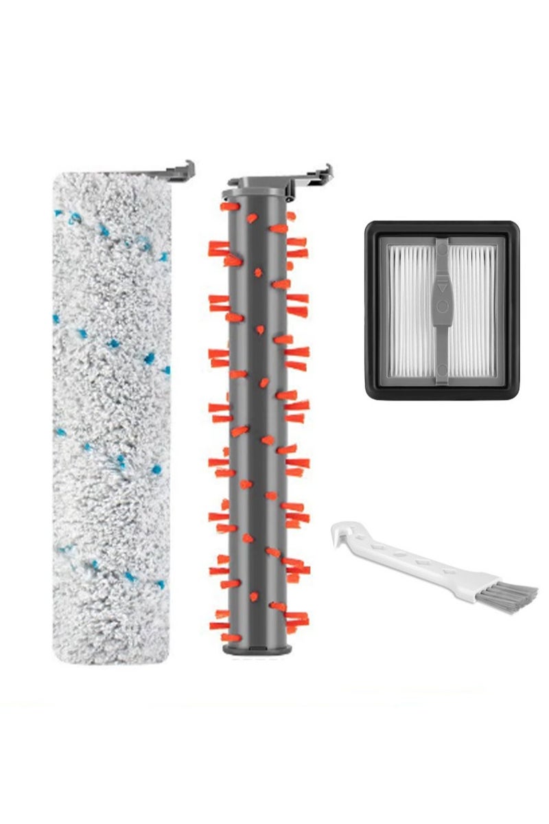أبوستيم أجزاء فلتر مكنسة كهربائية بديلة مكونة من 4 قطع لفرشاة أسطوانية متعددة الأسطح لسلسلة 1866/2305/1926/1785 من المكانس الكهربائية الرطبة/الجافة، وملحقات فلتر فرشاة الأرضيات - Image 1