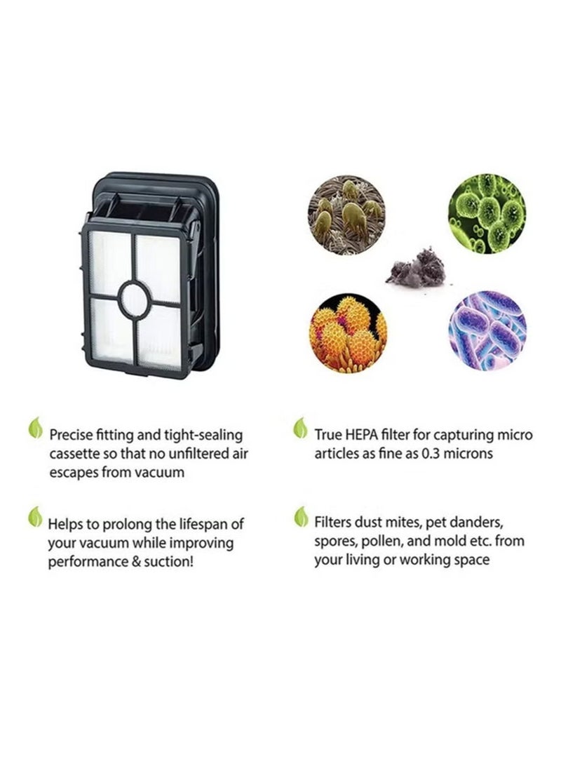 أبوستيم أجزاء فلتر مكنسة كهربائية بديلة مكونة من 4 قطع لفرشاة أسطوانية متعددة الأسطح لسلسلة 1866/2305/1926/1785 من المكانس الكهربائية الرطبة/الجافة، وملحقات فلتر فرشاة الأرضيات - Image 4