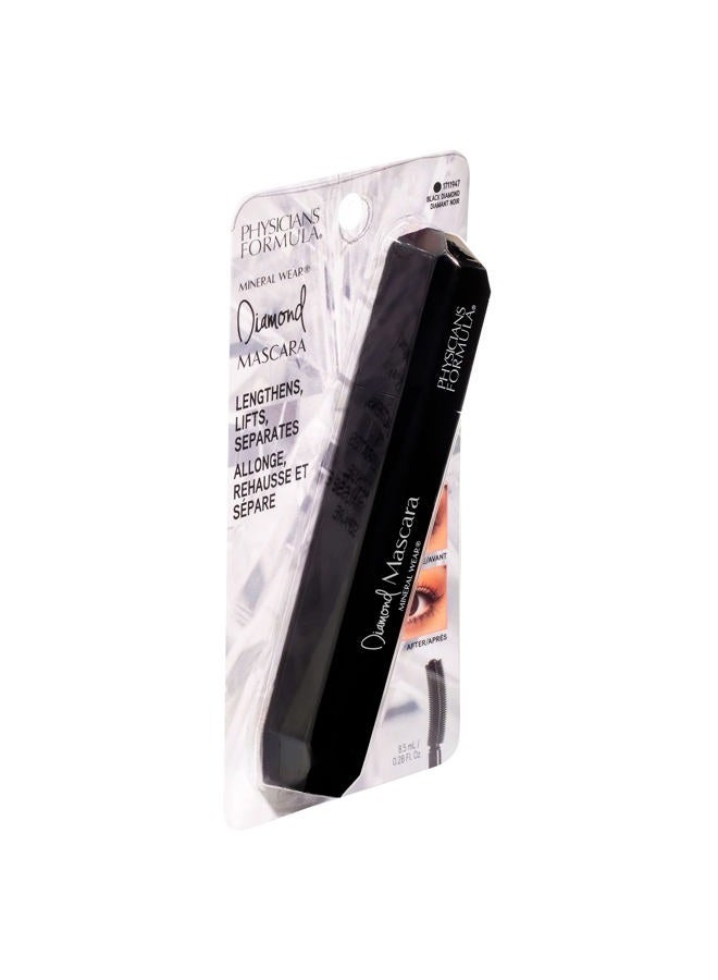 Physicians Formula Mineral Wear Diamond Mascara Black Diamond 2.12 FL Oz, Dermatologist Tested, Opthahlamologist Approved, Sensitive Eyes - Image 4