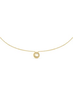 CERRUTI 1881 Bianca Gold Plated Crystal-Embellished 'C' Pendant Necklace for Women  - Image 1