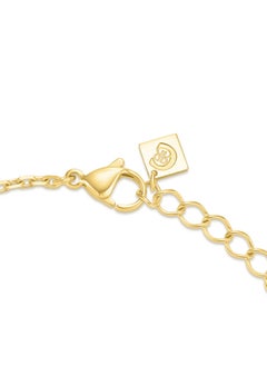CERRUTI 1881 Bianca Gold Plated Crystal-Embellished 'C' Pendant Necklace for Women  - Image 3