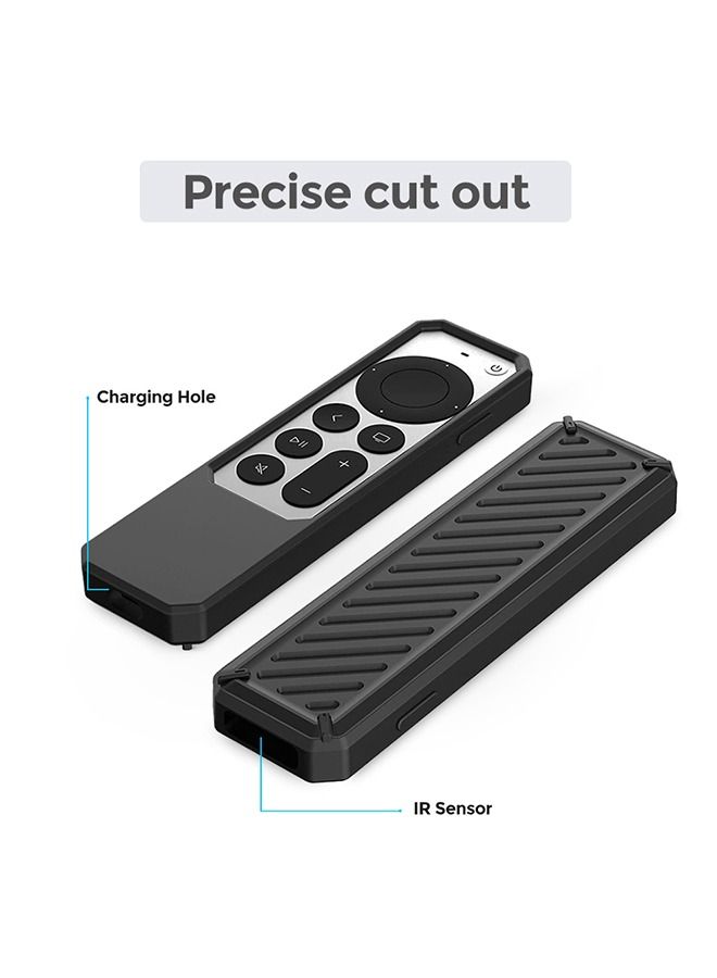 O Ozone Case for Apple TV 4K (2021) Remote Cover for New Apple 4k TV Series 6 Generation Case (Black)  - Image 3