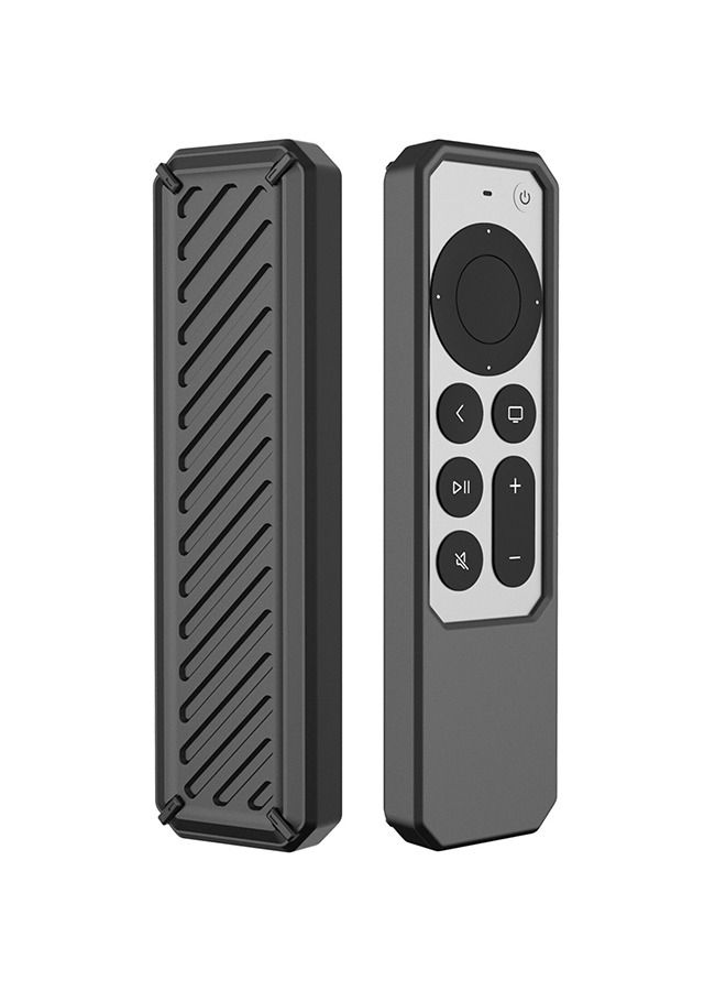 O Ozone Case for Apple TV 4K (2021) Remote Cover for New Apple 4k TV Series 6 Generation Case (Black)  - Image 1