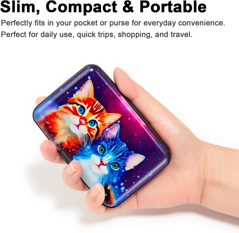 Kaabao Credit Card Holder Small RFID Blocking Wallet Business Metal Slim Mini Aluminum Hard Case for Women Men - Image 2