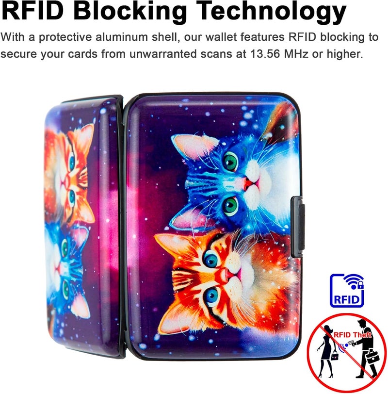 Kaabao Credit Card Holder Small RFID Blocking Wallet Business Metal Slim Mini Aluminum Hard Case for Women Men - Image 3