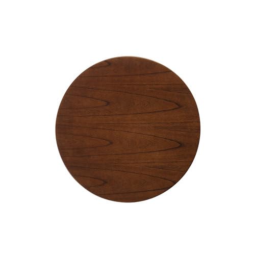 Craftsline طاولة جانبية قابلة للطي مصنوعة من الخشب العتيق الجميل طاولة نباتات مقعد أثاث غرفة المعيشة شكل دائري - Image 3