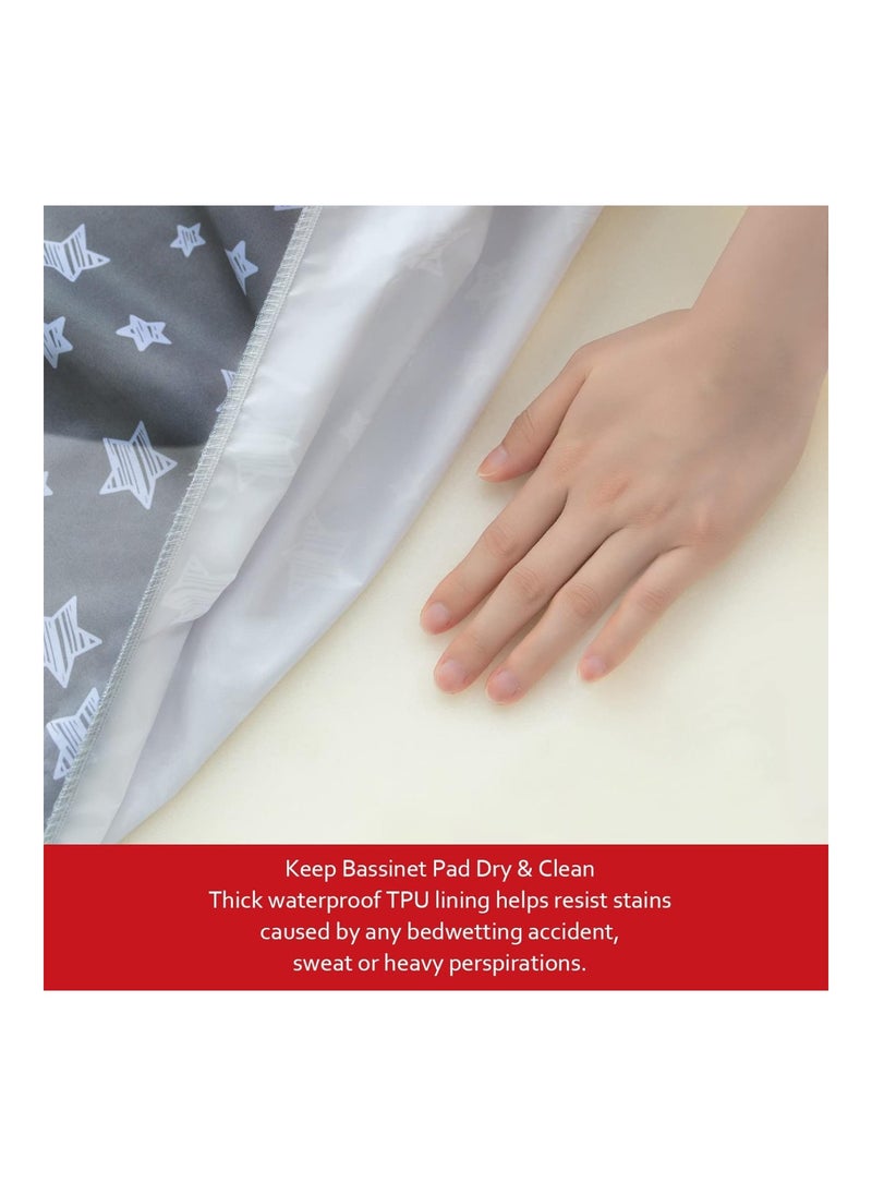 Moonsea 2 Pack Flexible For Different Cradle And Bassinet Mattress Soft Breathable Universal Sheet For Rectangl  - Image 3