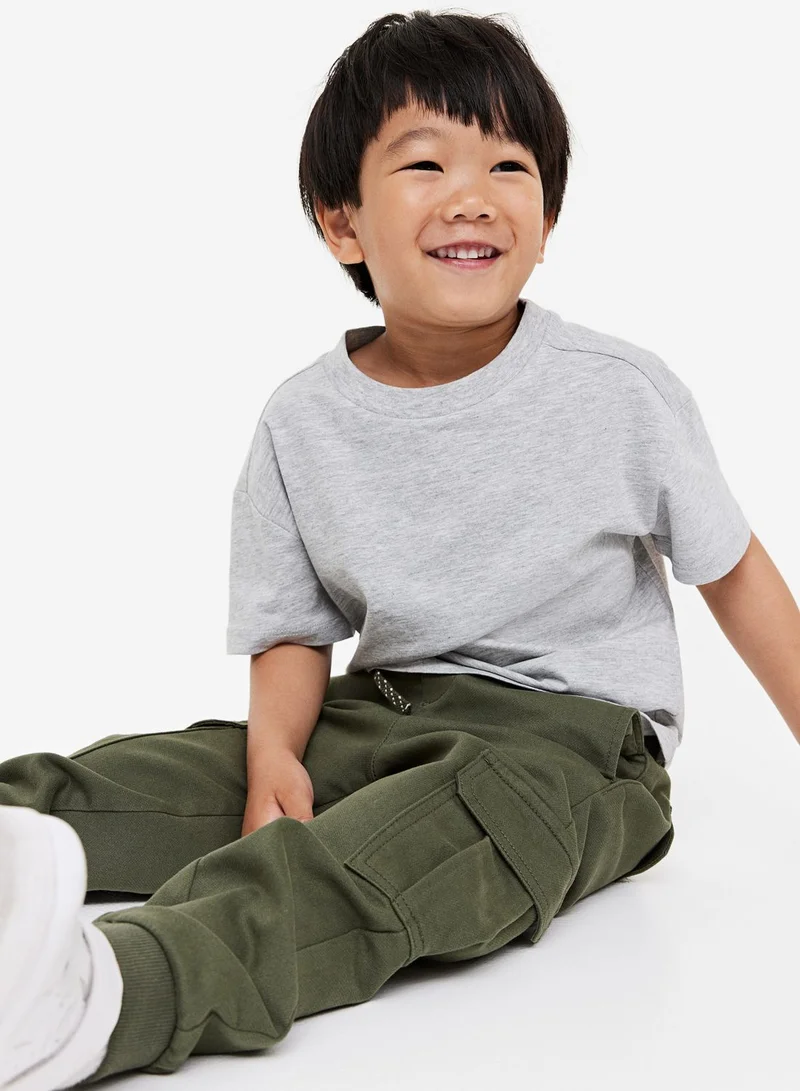 H&M Kids Essential Slim Fit Cargo Trousers