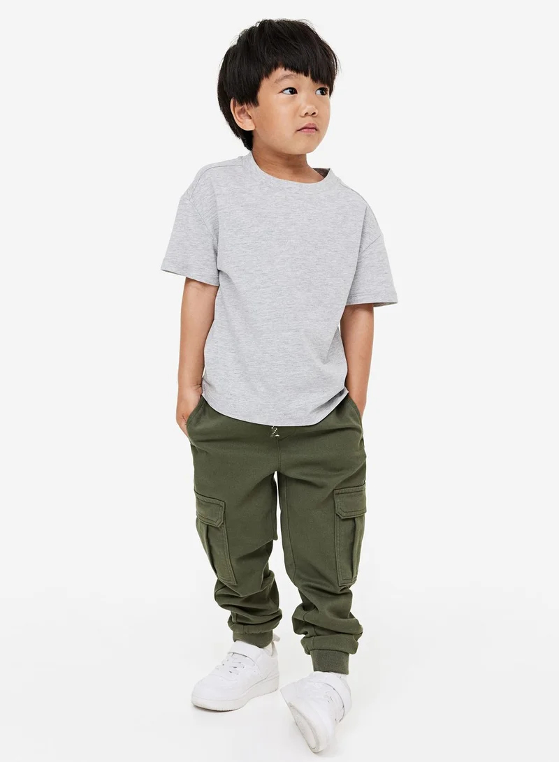 H&M Kids Essential Slim Fit Cargo Trousers