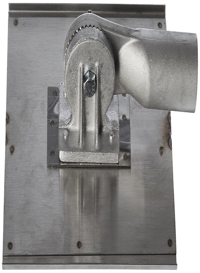 Kraft Tools CC026 8"x8" Stainless Steel Walking Seamer/Groover 1/2"R w/Threaded Handle Socket - Image 1