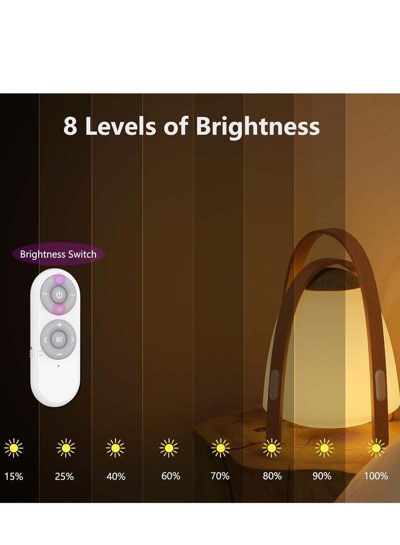 MOXOM Darsidy Portable Sound Lamp, Table Night Lamp with RGB, Multifunctional Bluetooth Speaker with 10 Changeable Colors for home, party and outdoor Camping - Image 5