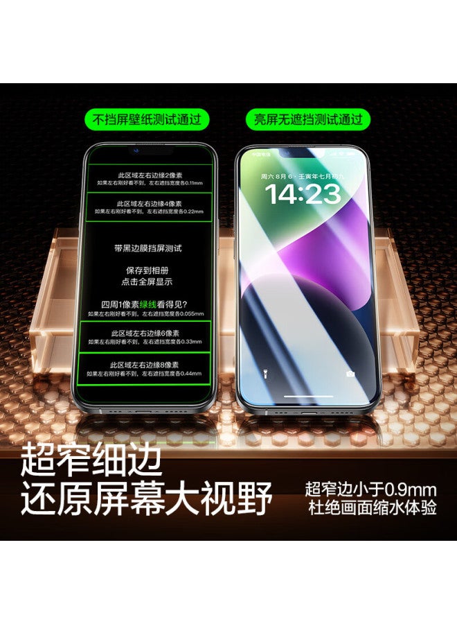 Smartdevil Tempered Glass Screen Protector For Iphone 13 Pro Max, Iphone 14 Plus, High Definition, Shatterproof, Anti-blue Light, Anti-fingerprint, Smooth Touch, Earpiece Dust-proof, 2-pack - Image 4