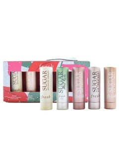 Fresh Fresh Sugar Collection Lip Care Set:: Mint Rush Freshening Lip Treatment Advanced Therapy Treatment Lip Balm And 3 Sugar Lip Balms In Rose Honey And Petal  - Image 1