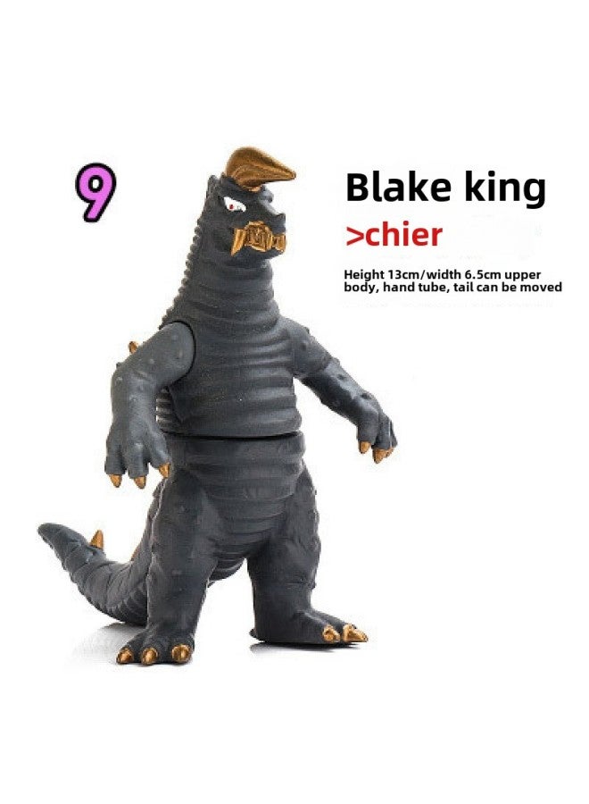 10-14CM Soft Glue Ultraman Monster Toy Degas Sero Galaxy Naixese Full Series Doll-Color:9 Blake King  - Image 1