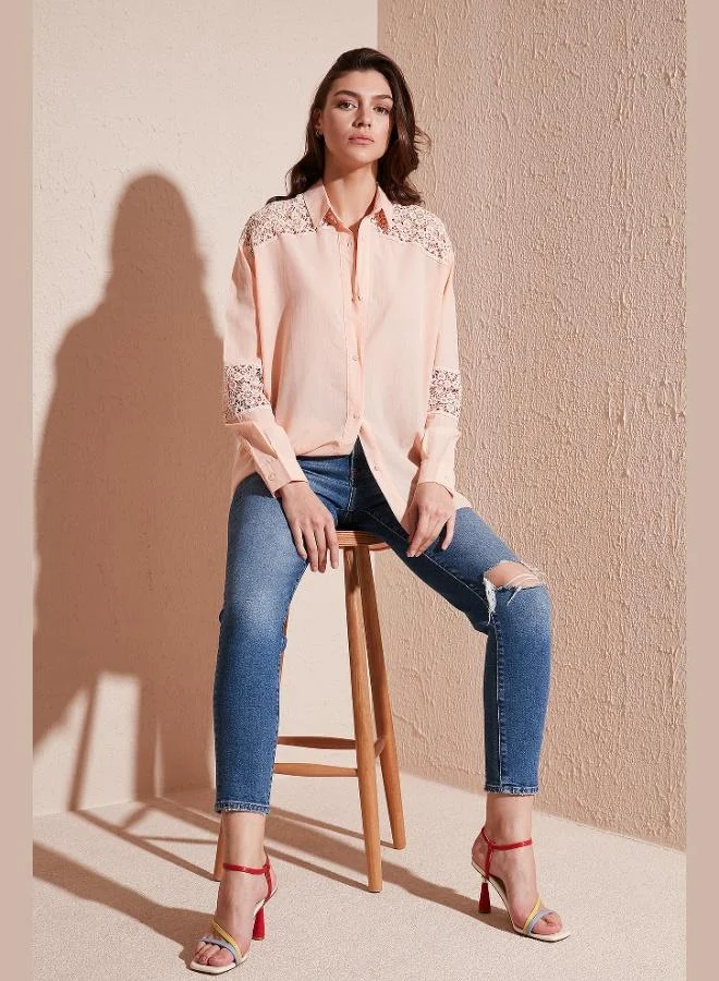 ليلا قميص قطني مريح من ليلا صيفي للنساء