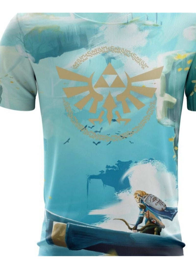 Game Zelda Breath of the Wild 3D digital printing personalized breathable children's T-shirt  - Image 2
