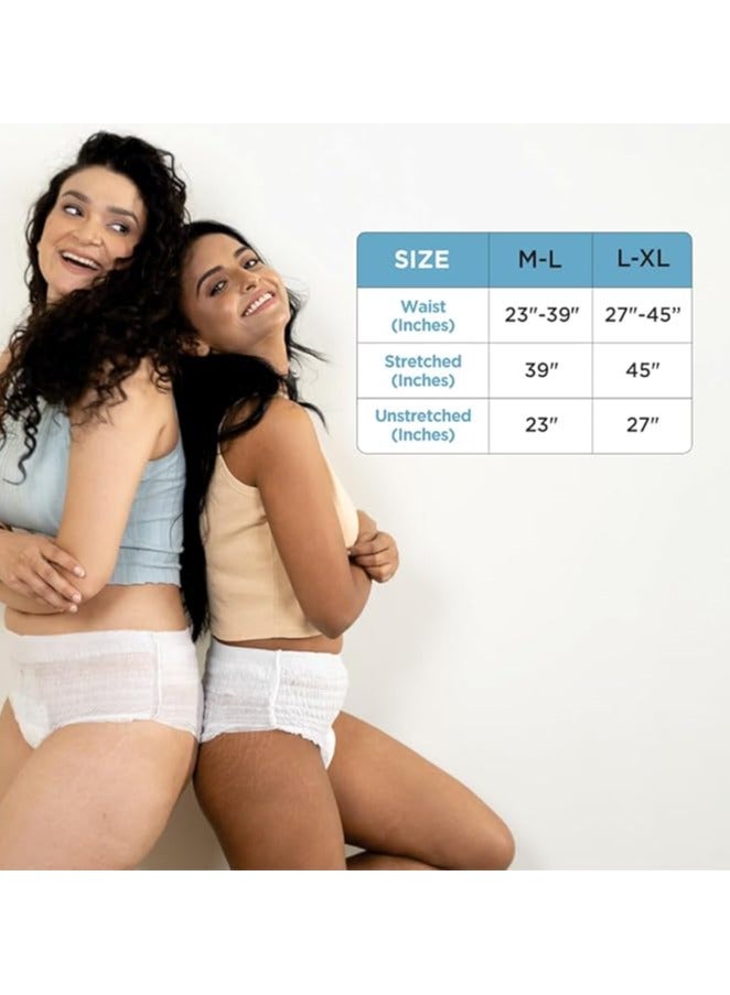 PEE SAFE Disposable Period Panties For Women Leak Proof M-l Pack Of 8 360°protection  - Image 4