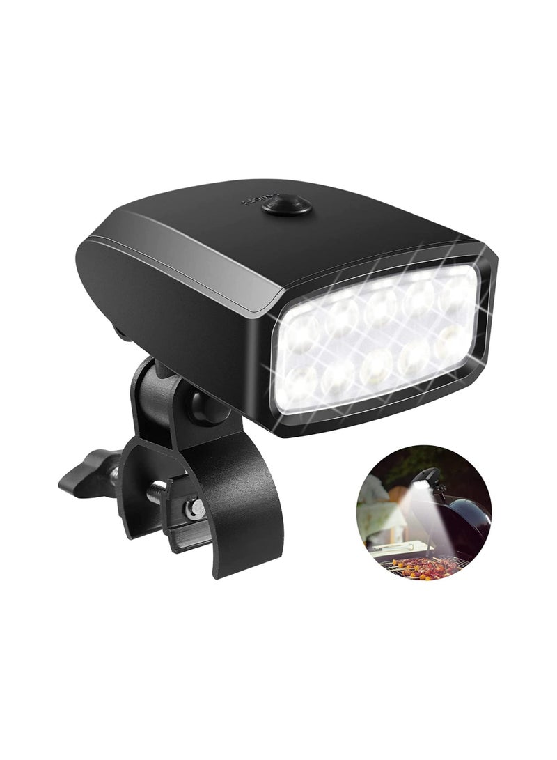 شو وو Grill Lights for Outdoor Grill, Portable Weather Resistant BBQ 360 Rotatable with 10 Super Bright LED & Sturdy Clamp Mount Fits Handle Battery NOT Included - Image 4