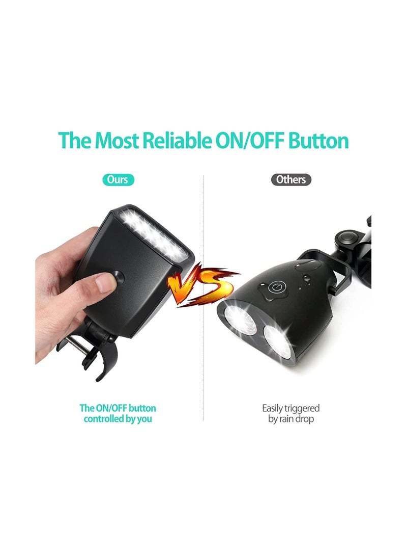 شو وو Grill Lights for Outdoor Grill, Portable Weather Resistant BBQ 360 Rotatable with 10 Super Bright LED & Sturdy Clamp Mount Fits Handle Battery NOT Included - Image 3