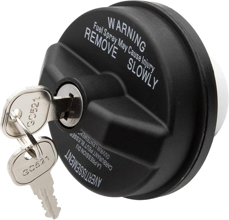 TESHITVLOG Locking Gas Cap, Fuel Tank Cap with Key For Dodge Jeep Ram Cherokee Grand Cherokee Wrangler TJ LJ JK JKU JL JLU JT Liberty Compass,5278655AB,05278655AB Tiered purchase options - Image 1