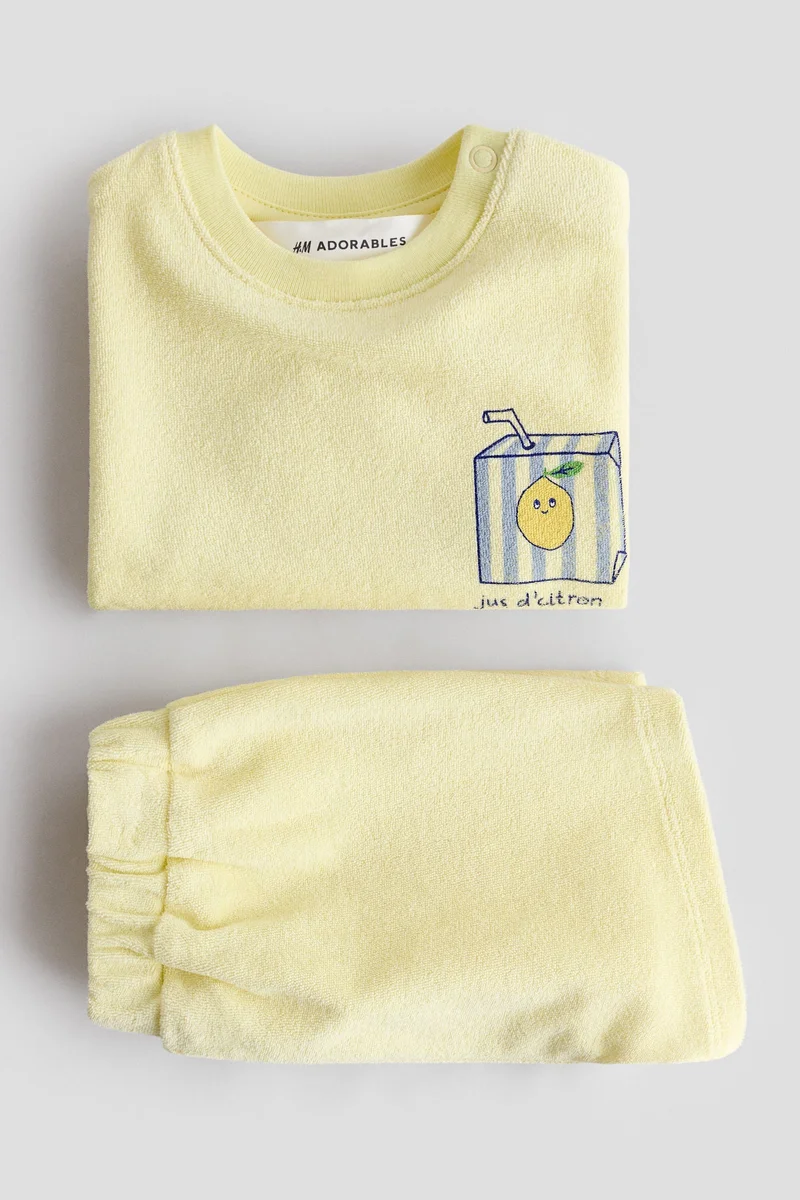 H&M 2-piece terry set