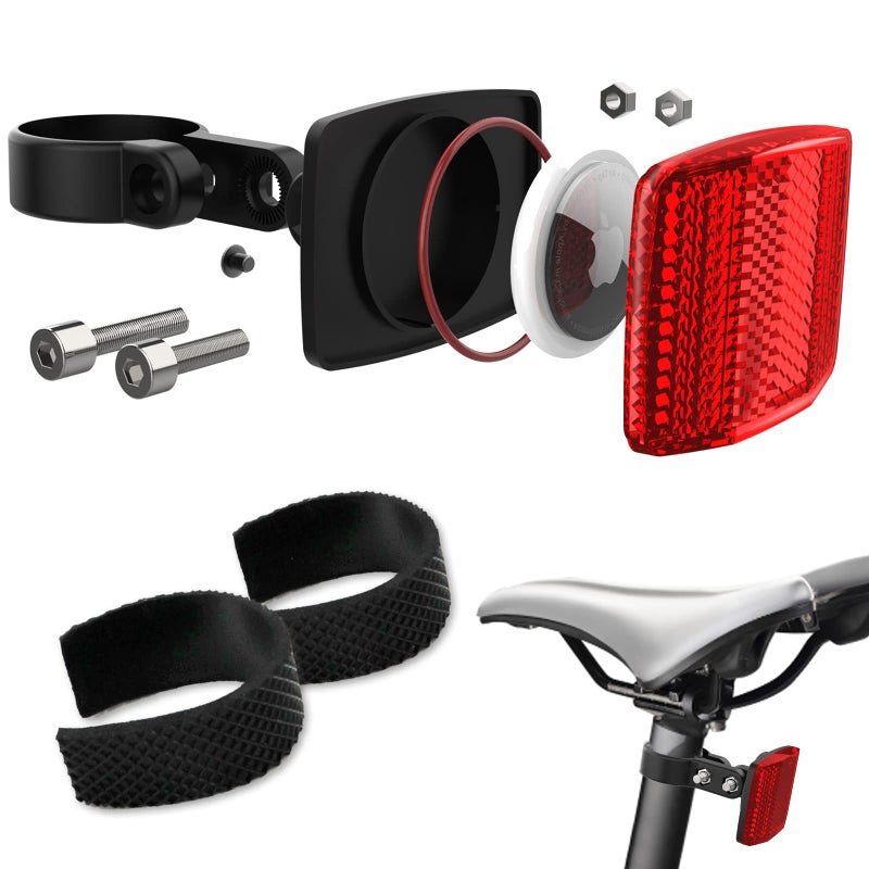 PerfiPro Airtag Bike Mount - Hidden GPS Tracker Case for Apple Airtag, Anti-Theft Holder for Electric Bicycle and Scooter - Image 1