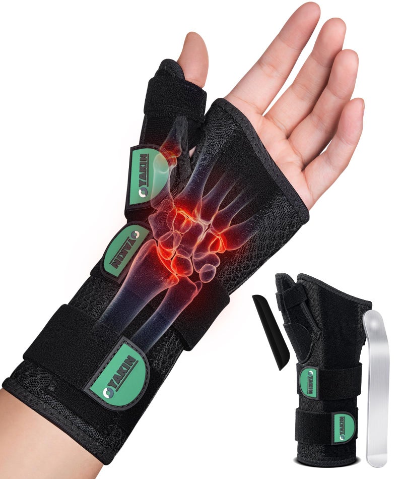 Oyakin Wrist Brace with Thumb Support for Carpal Tunnel, Thumb Brace for De Quervain's Tenosynovitis, Tendonitis, Thumb Spica Splint Left Hand, Wrist Support Men and Women - Image 1