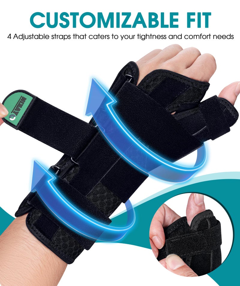 Oyakin Wrist Brace with Thumb Support for Carpal Tunnel, Thumb Brace for De Quervain's Tenosynovitis, Tendonitis, Thumb Spica Splint Left Hand, Wrist Support Men and Women - Image 4