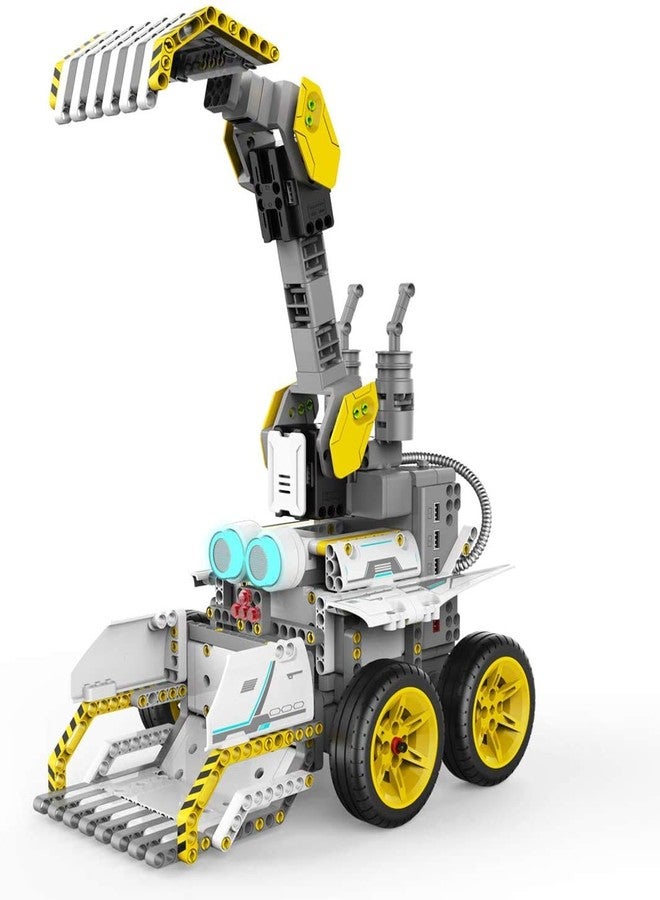 UBTECH JRA0203 JIMU Robot BuilderBots Series: Overdrive Kit/App-Enabled Building and Coding STEM Learning Kit (410 Parts and Connectors), Yellow - Image 2